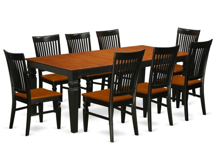 This beautiful dining room set is reminiscent of a timeless Missionary style and adds a classy