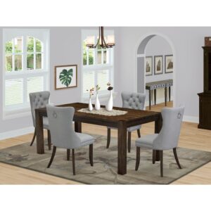 EAST WEST FURNITURE - LMDA5-07-T27 - 5-PIECE DINING TABLE SET