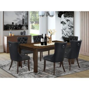 EAST WEST FURNITURE - LMDA7-07-T12 - 7-PIECE DINING ROOM TABLE SET
