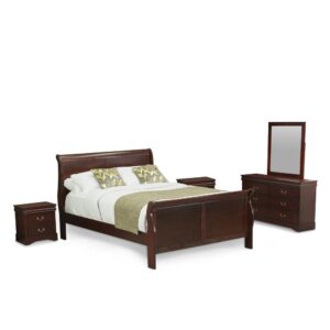East-West Furniture modern bedroom set is an amazing investment that will increase the value of your home and produce elegance for a lifetime. This amazing wooden bedroom set is produced from good quality wood