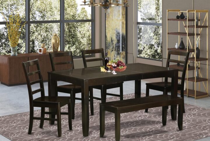 This kind of rectangle dining table with dining room chairs