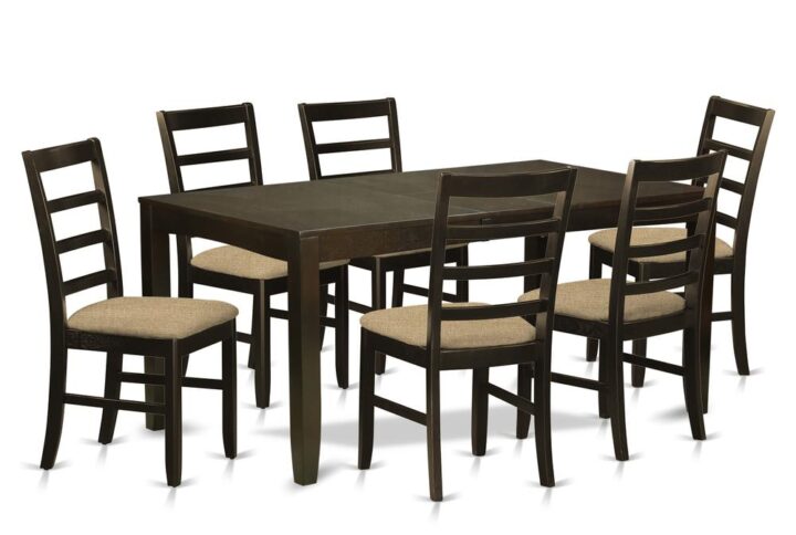 This kind of rectangular table together with dining chairs