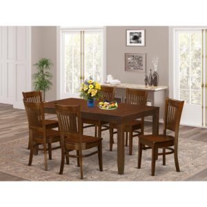 This excellent rectangle-shaped dining room tableincludes a durable