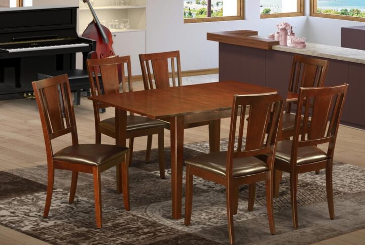 The dining table set comes with an incredible look and has encompassed simple design and luxury. Chairs are available in either solid wood