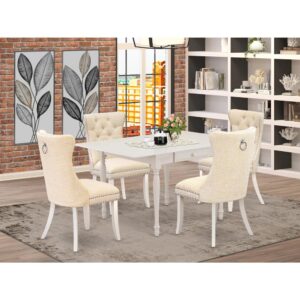 EAST WEST FURNITURE - MZDA5-LWH-32 - 5-PIECE KITCHEN TABLE SET