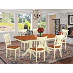 Dining table features classic design
