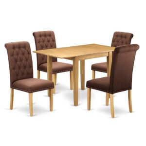 East West Furniture Advanced Dining Table Set