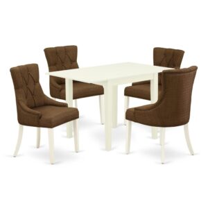 East West Furniture Modern Dining Room Table Set