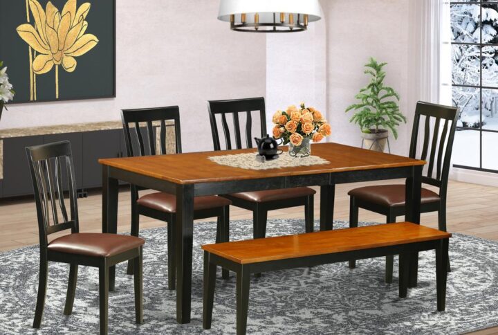 A perfect dinette set for fancy luncheons or Christmas dinners! With ample seating space