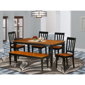 A perfect dining table set for elaborate luncheons or Christmas dinners! With ample seating space