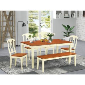This specific masterfully built table and chairs set is composed of the highest-quality rubber wood (Asian Hardwood)