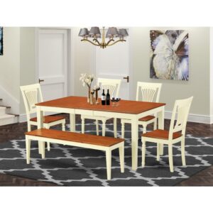 There are four chairs plus a bench included in this particular dynamic dinette table set. You can have a great Dinner when you are able to use the right dining set in this given situation. It is certainly possible to fit 6-7 people into this table and still have lots of space. There are 4 dinette chairs along with a bench in the set
