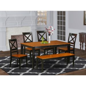 There is nothing more classic than this simple styled dining set consisting of a table
