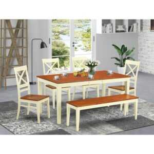 There are four chairs plus a bench included in this amazing dynamic kitchen table set. You might be able to land a second kitchen dinette table at a particular angle within this set. You could have a great Dinner when you are able to use the right dining set in this given situation. It is certainly possible to squeeze 6-7 people into this table and still have plenty of room. There are 4 kitchen chairs together with a bench in the set