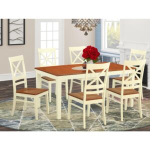 There are 6 chairs included in this specific dynamic dinette set. You might be able to land a second dining table at a particular angle within this set. You may have a great Dinner when you are able to use the right dining set in this given situation. It is certainly possible to squeeze 6 people into this table and still have lots of space. There are 6 dining chairs in the set