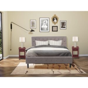 EAST WEST FURNITURE - NL19Q-1GA0C - 2 PC QUEEN BED SET  This stunning modern bedroom set is a shining example of innovative design and forward thinking. Add elements of classic glamour to your bedroom with this gorgeous bedroom set. Crafted with sturdy wooden