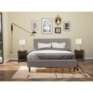 EAST WEST FURNITURE - NL19Q-1GA12 - 2 PIECE QUEEN BED SET  This fabulous queen bed set is a shining example of modern style and forward thinking. Add elements of traditional glamour to your bedroom with this gorgeous queen bed set. Manufactured with durable wooden