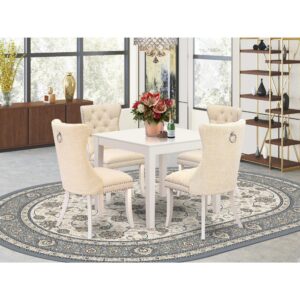 EAST WEST FURNITURE - OXDA5-LWH-32 - 5-PIECE DINING ROOM SET