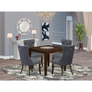 EAST WEST FURNITURE - OXDA5-MAH-13 - 5-PIECE MODERN DINING TABLE SET