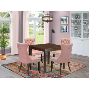 EAST WEST FURNITURE - OXDA5-MAH-23 - 5-PIECE MODERN DINING TABLE SET