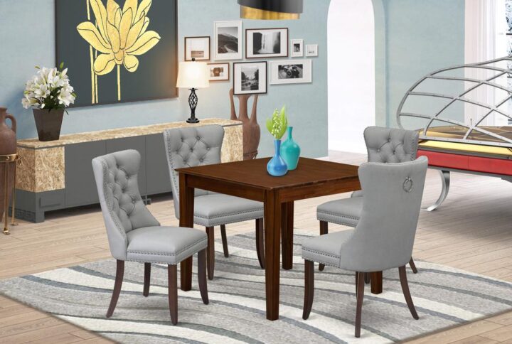 EAST WEST FURNITURE - OXDA5-MAH-27 - 5-PIECE DINING ROOM SET