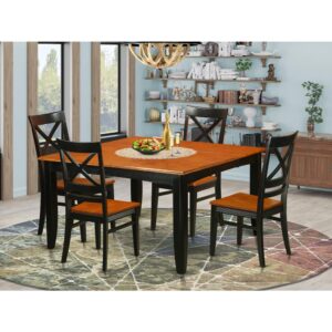 Put this specific modern dining table set in your dining area or kitchen space and getting together with family and friends become much more delightful. The durable