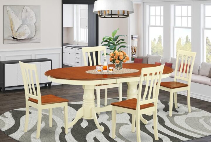 The search for that elusive table and chairs set that’s equal parts classy and nice is fulfilled with this 5-piece set. With 4 chairs