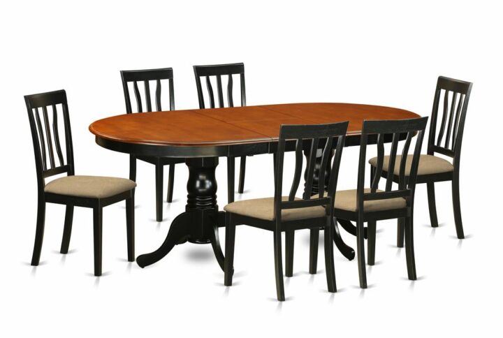 This unique dinette set contains a splendid finish which has a countryside relaxing feel. Joining together the uncomplicated care of an ordinary wood kitchen table top with vintage designed legs with the unique look. The streamlined oval kitchen table top that reaches up to 78 inches