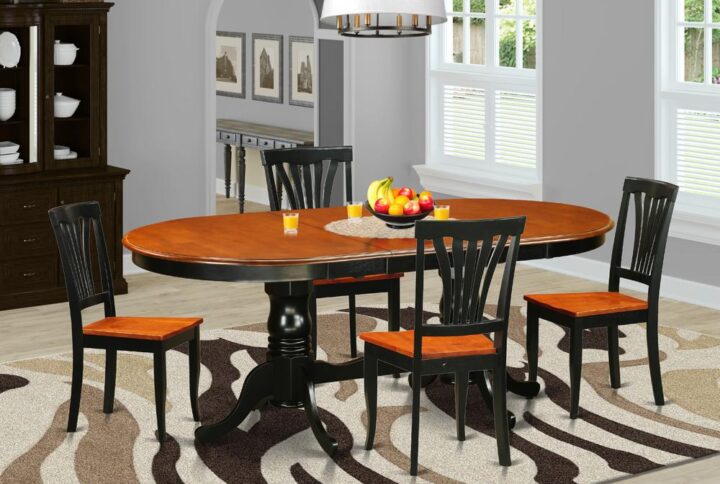 Our 5-piece dining table set supplies a tough and long-lasting set