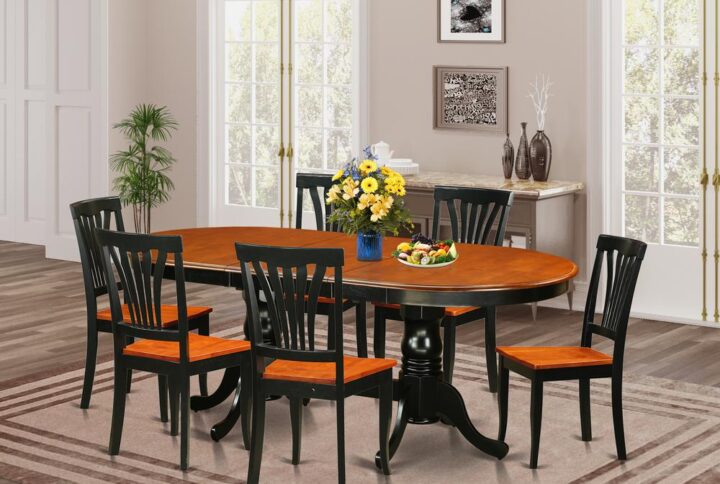 Our 7-piece dining room table sets comes with a robust and long-lasting set