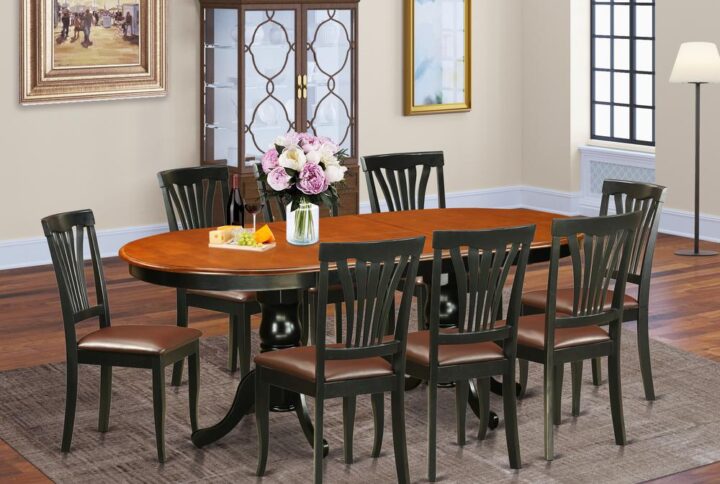 Our 9-piece formal dining room set offers a robust and long-lasting set