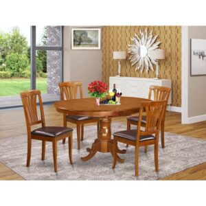 This kind of eye-catching Asian hardwood table as well as Kitchen dining chair set complements well for the majority of dining rooms or kitchen areas. The table posseses an expansion leaf that retracts and stores right inside of the table. The pedestal dining room table is in an appealing Espresso