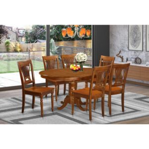 This type of eye-catching Asian hardwood dining room table as well as Kitchen area dining chair set complements well for the majority of dining rooms or kitchens. The table along with expansion leaf that folds and stores right inside of the table. The pedestal table is in an fascinating Saddle Brown