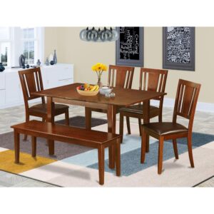 The dining set features phenomenal finish as well as encompassed ease-of-use and elegance. The chairs seats come in solid wood