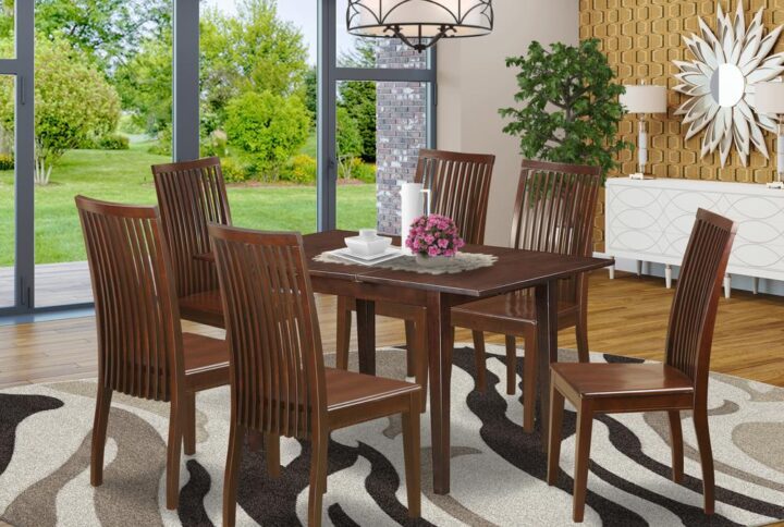 Anchor the dining room in effortless style with this essential 7 Piece Dining Set