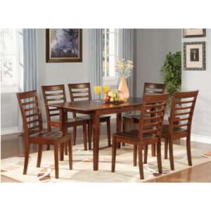 These types of Picasso dinette sets are superbly designed and enhance using a nice Mahogany color. This sleek