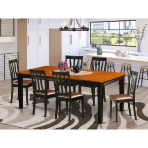 This particular beautiful 6 seats rectangular shaped small kitchen table with genuine rubber woodis appropriate for your small space or dining space. Black & Cherry table top finish will add a particular and classy touch to your present decor style. Various personalisation options available for table top