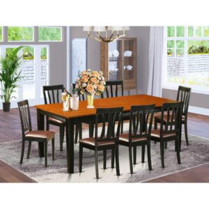 This kind of beautiful 8 seats rectangular shaped kitchen dinette table with genuine rubber woodis appropriate for your kitchen or dining area. Black & Cherry table top finish will add a particular and classy touch to your present decor trend. Various personalisation options available for table top