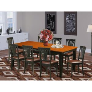 This type of attractive table set looks simply amazing. This dining room set would suit perfectly in the dining area of any house. No matter what décor or type you are trying to find this table and chairs set will fit in perfectly. This dining room set is made out of rubber wood and features an fantastic Black