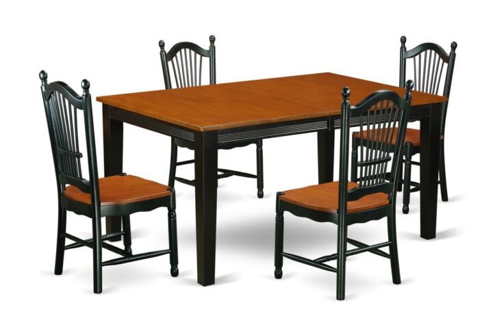 Invite anyone you want for truly upscale dinner parties and festive family feasts alike with this posh dining set. Crafted of solid wood