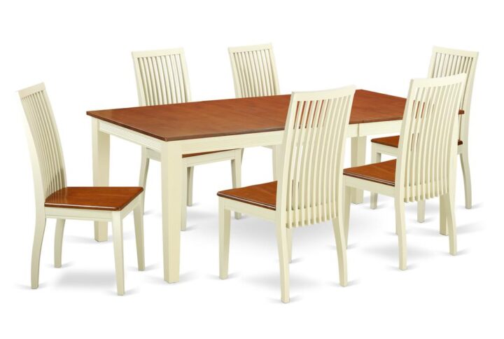 Invite anyone you want for truly upscale dinner parties and festive family feasts alike with this posh dining set. Treat your room's decor with a new and polished look with this modern 7 Piece Dining Set. Crafted of solid wood