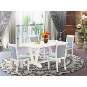 EAST WEST FURNITURE - X027MZ001-5 - 5-PC DINING ROOM TABLE SET