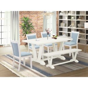 EAST WEST FURNITURE - X027MZ001-6 - 6-PC MID CENTURY DINING SET