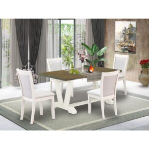EAST WEST FURNITURE - X096MZ015-6 - 6-PIECE DINNER TABLE SET