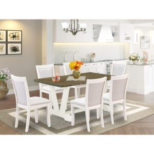 EAST WEST FURNITURE - X097MZ001-6 - 6-PC DINNER TABLE SET