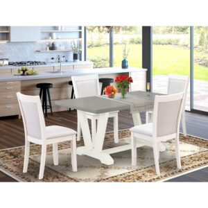 East West Furniture Kitchen Dining Table Set