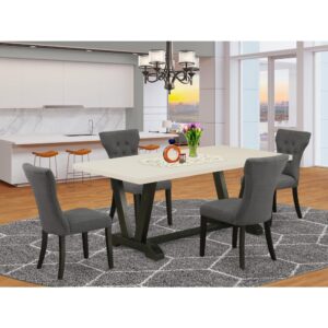 EAST WEST FURNITURE - X696MZ150-5 - 5-Pc DINING ROOM TABLE SET