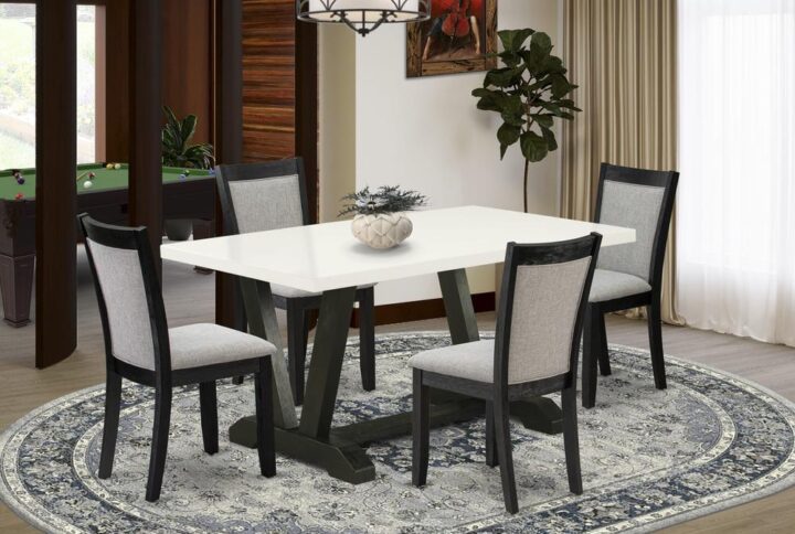 EAST WEST FURNITURE - X696MZ606-5 - 5 PIECE DINING TABLE SET