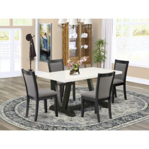 EAST WEST FURNITURE - X696MZ650-6 - 6 PIECE KITCHEN DINING TABLE SET