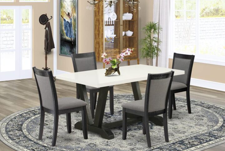 EAST WEST FURNITURE - X696MZ650-6 - 6 PIECE KITCHEN DINING TABLE SET